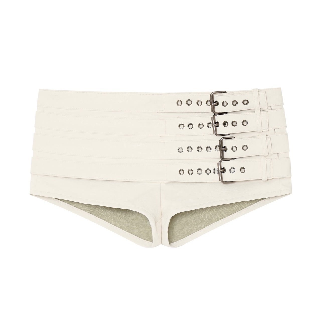 bonnae】 Belted micro shorts (Ivory) | MINERAL
