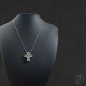 Double Cross Necklace〈S925〉