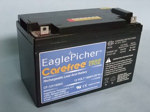 EAGLEPICHER製AGMディープサイクルバッテリー　CF12V100DC