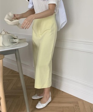 《即納商品》forest cotton skirt (ivory / yellow)