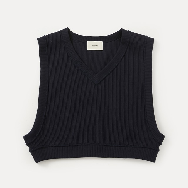 Rib vest/Navy