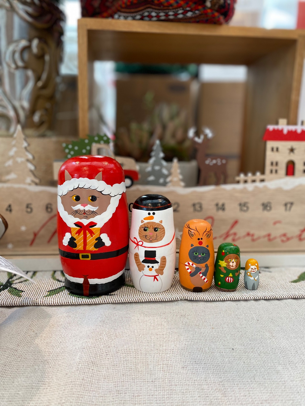 マトリョーシカ ねこのクリスマス ギフト
