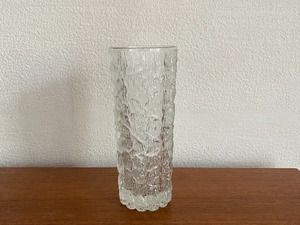 〈vintage〉textured glass vase