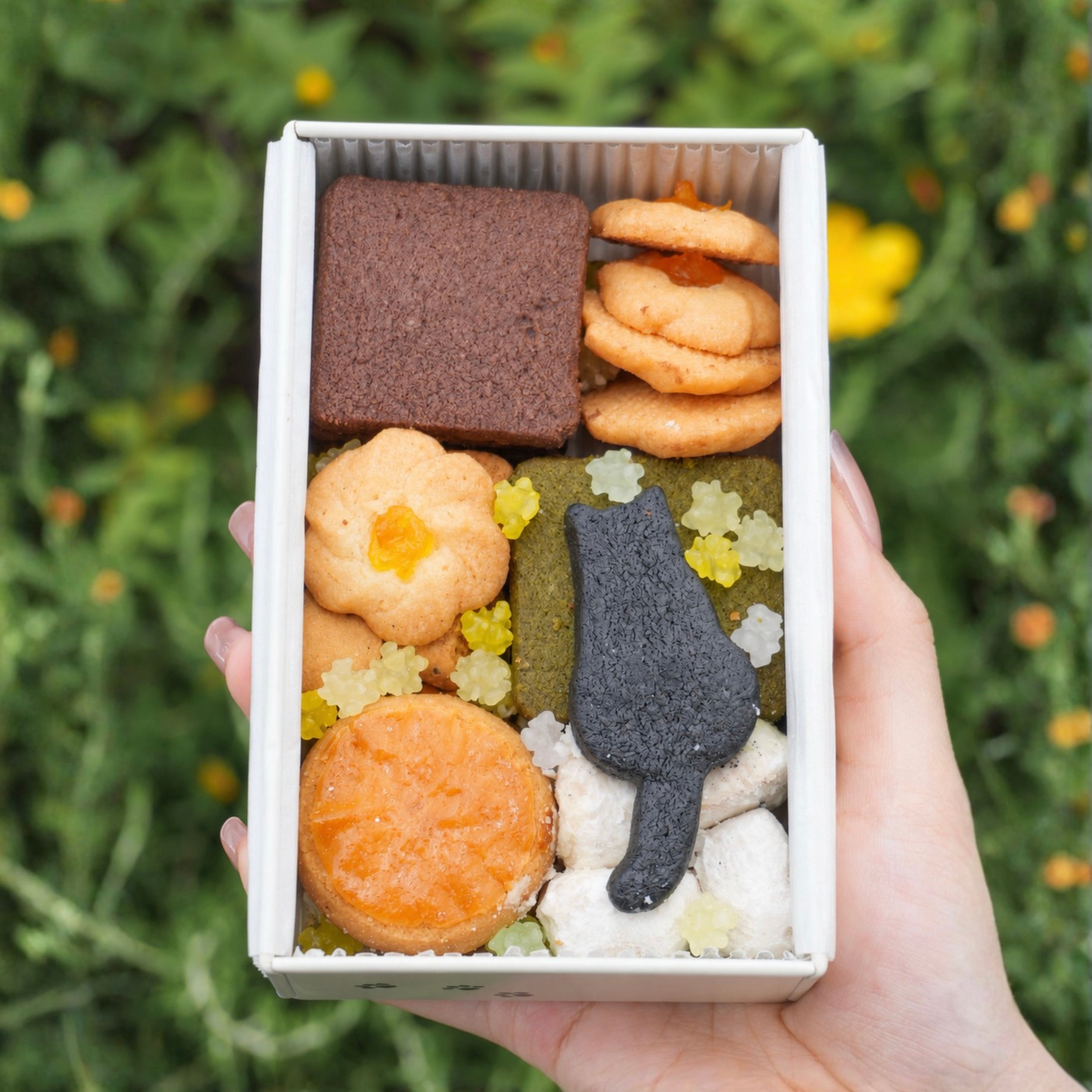 黒猫のクッキー缶『エメラルド』 | シャ・ノワールWEBショップ