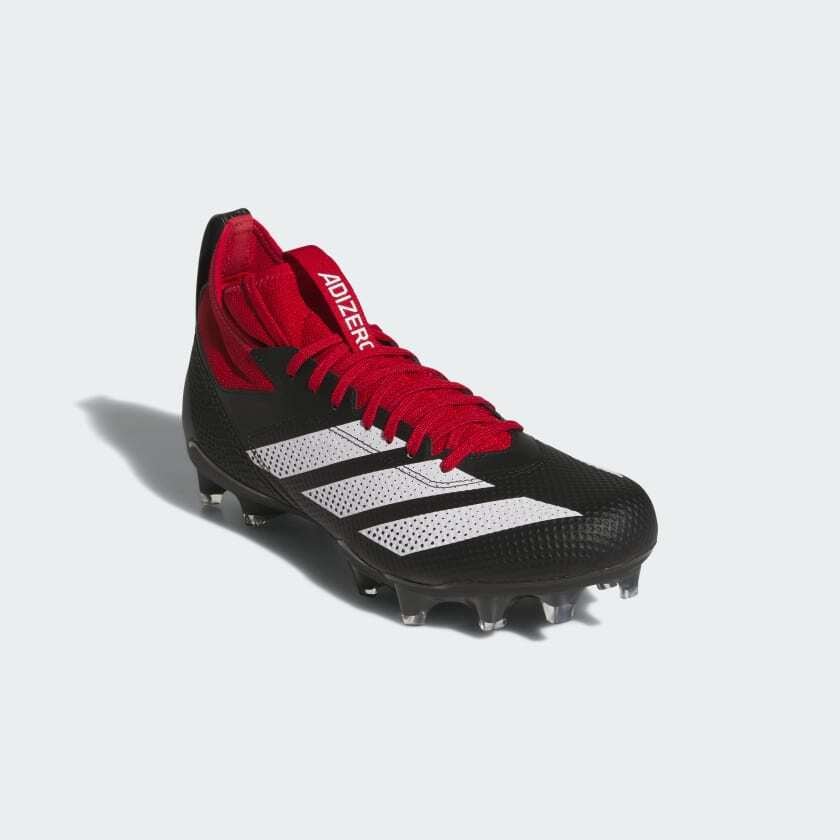 アディダス 275 アディゼロ インパクト12 アメフト クリーツ スパイク 赤 Adizero IMPACT 2025モデル コアブラック・チームレッド アメフト