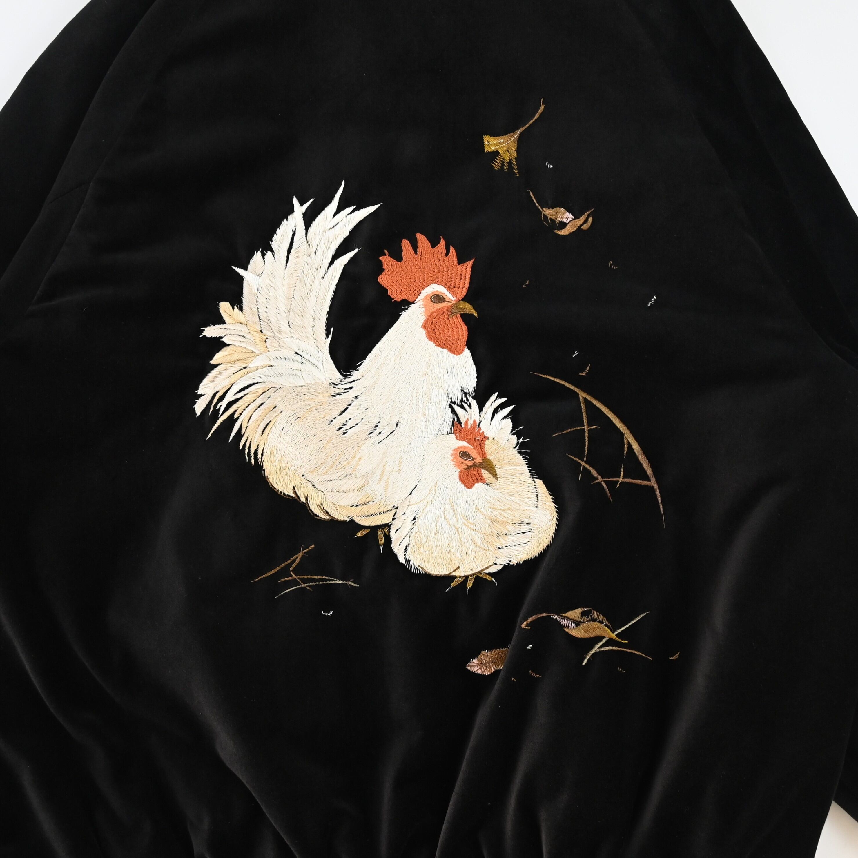OLD JOE / STUNNING VELVET SOUVENIR JACKET(Niwatori to Hiyoko) | GANKO