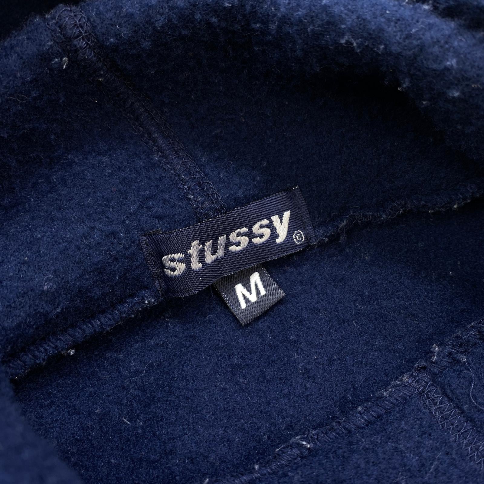 STUSSY | ステューシー 90年代 紺タグ フリースパーカー ブルー サイズ