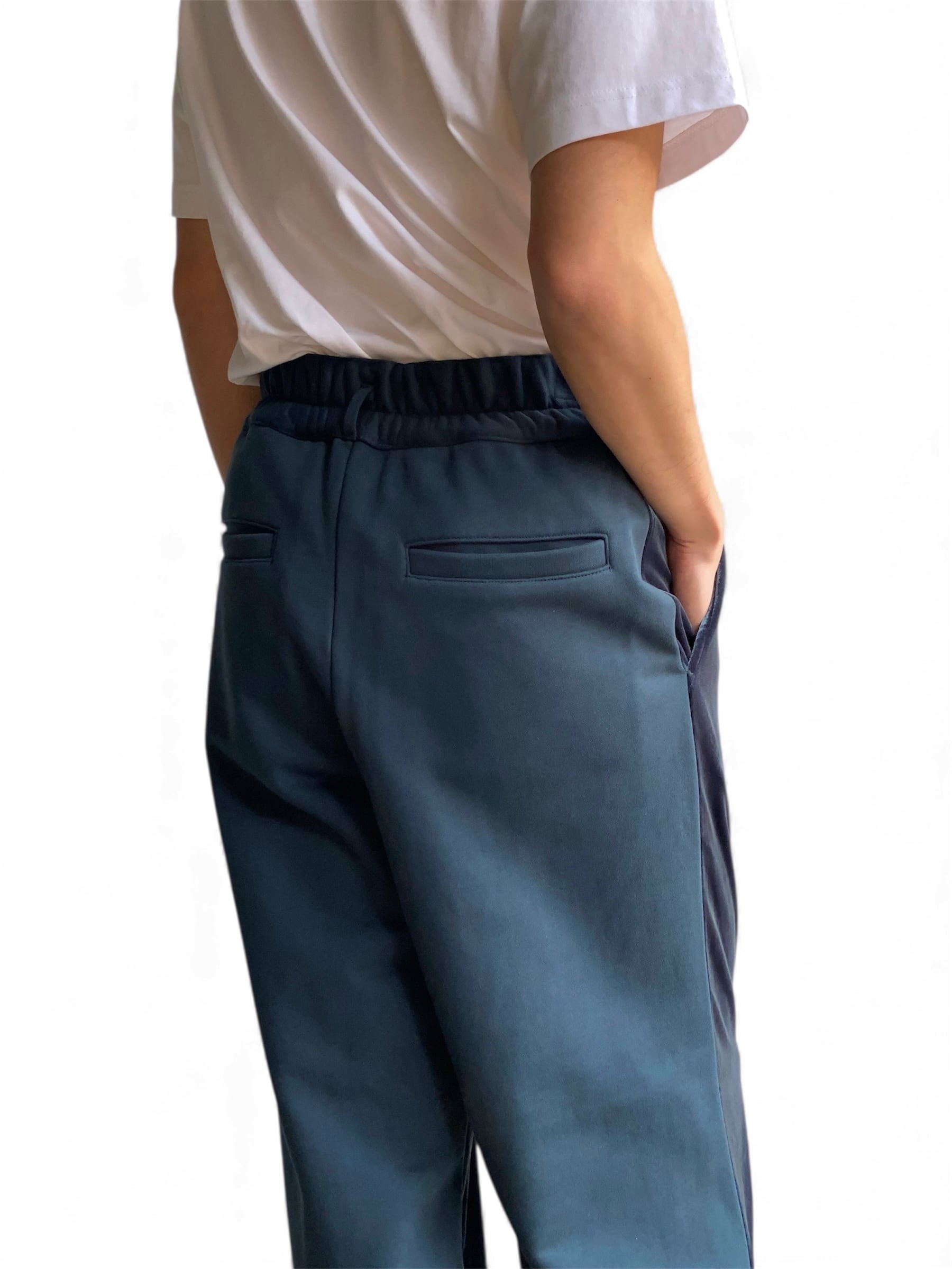 GEN IZAWA / Velours & sweat switch pants (green) | TUNAGI JAPAN