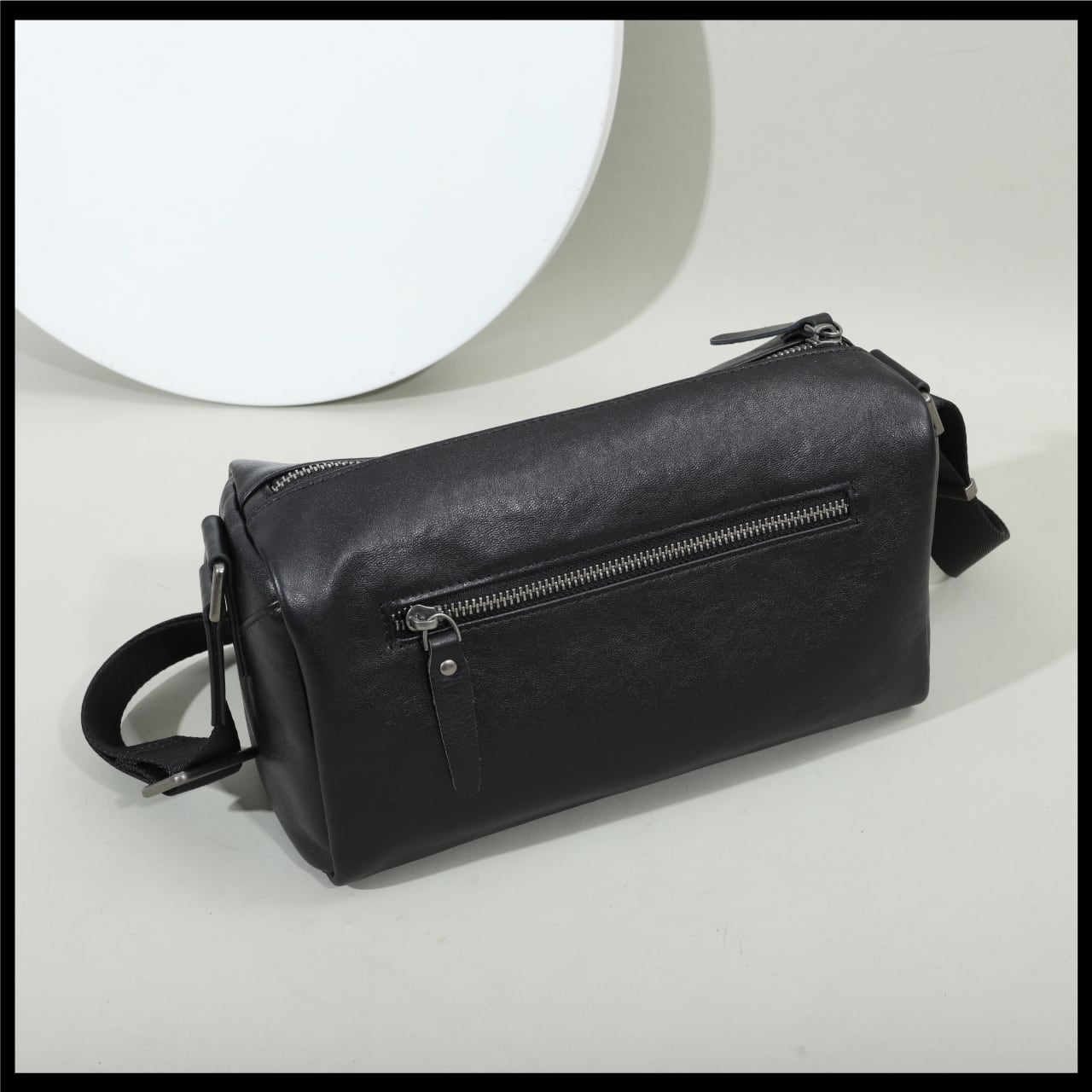 BASIC AGAIN 802 ショルダーバッグ メンズ 本革 牛革 ボックス型