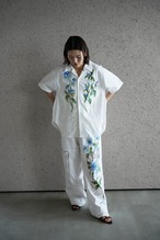 vintage lace pants blue chamomile