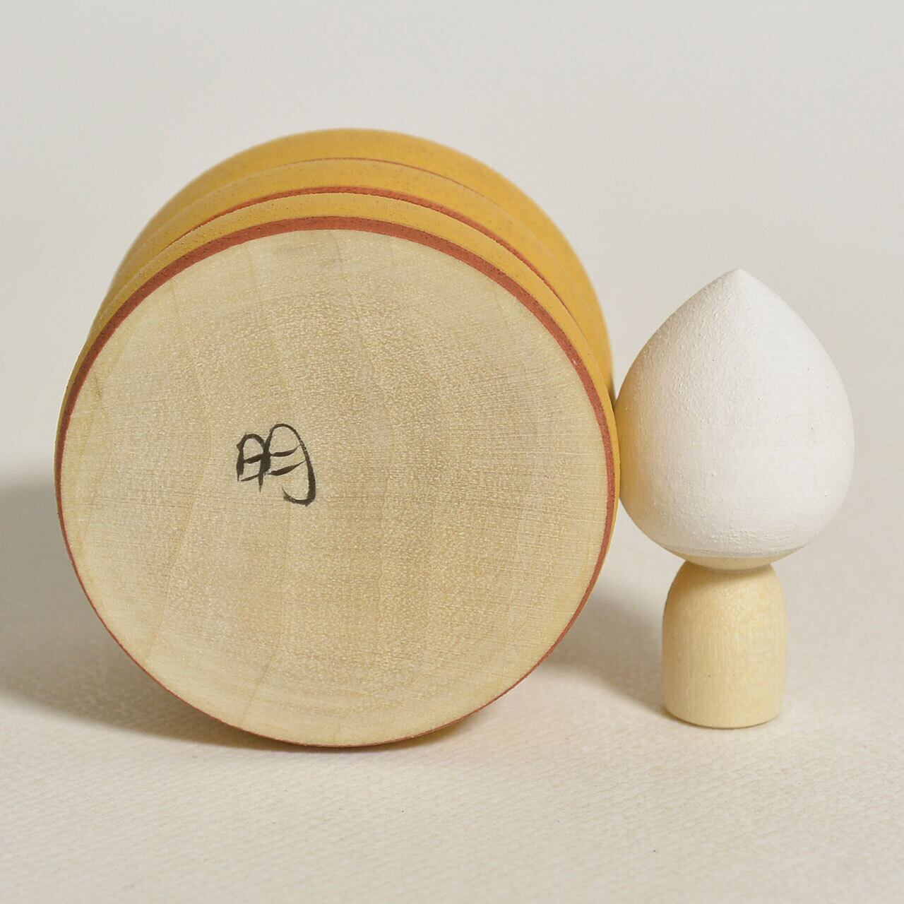 パンケーキちゃんこけし 約1.5寸 約4.5cm 鈴木明 工人（作並系）#2391