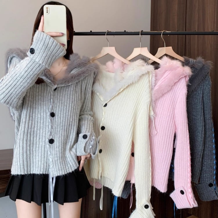 Lallia Mu (ラリアムー) ジャガードニットベスト 2513454 Blue | Pay ID