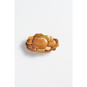 木村木品製作所 りんごの木 バレッタ「りんごたち」Barrette GRAINS 2 (Large） 幅7.8×奥行き1.8×高さ4.5cm