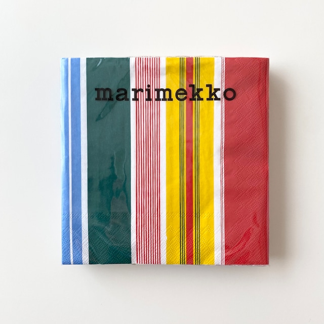 2023春夏【marimekko】ランチサイズ ペーパーナプキン PARAATI イエローxレッド 20枚入り