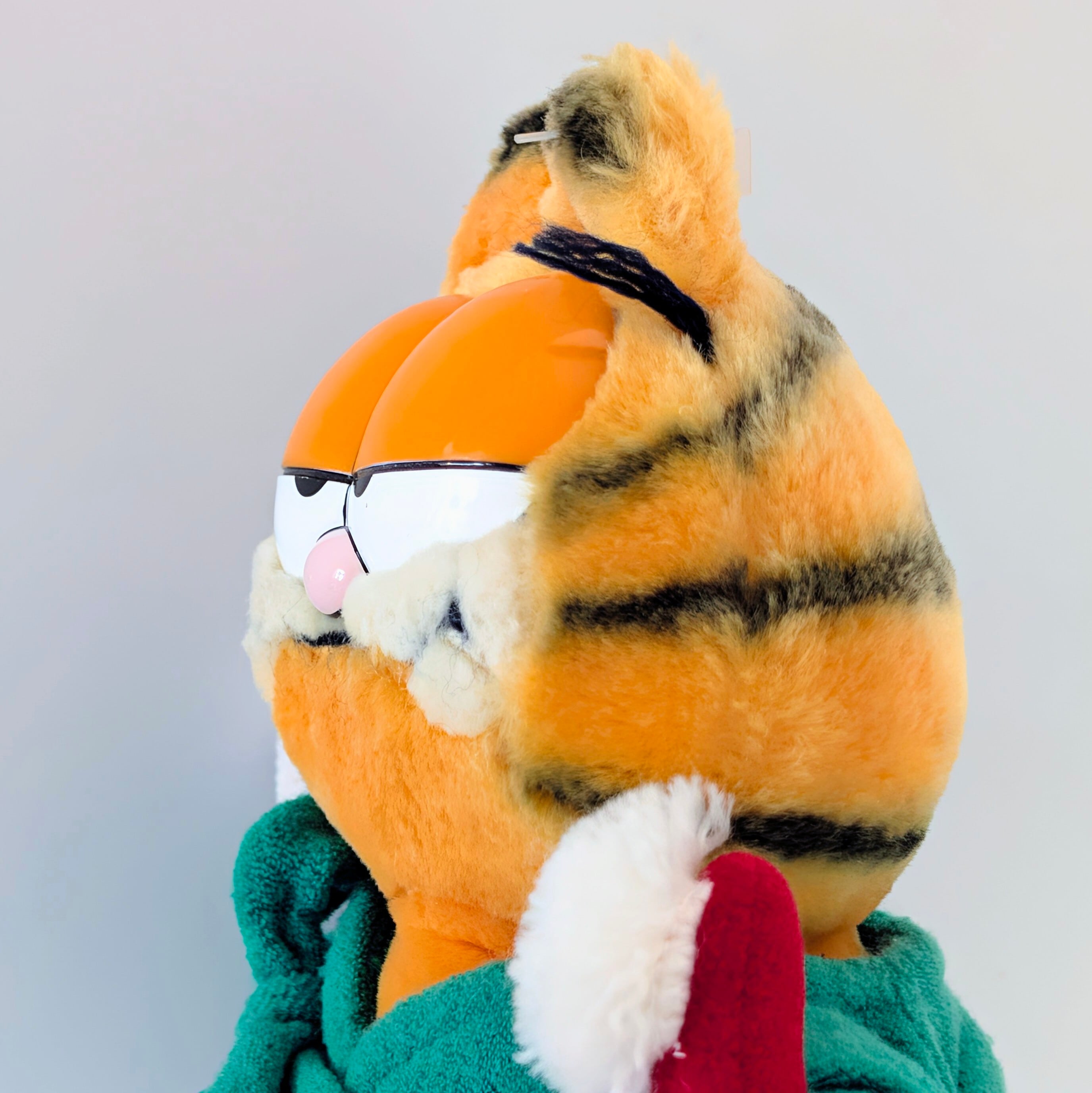 ☆ VINTAGE 1980年代初期 ☆【 Garfield ( ガーフィールド ) 】『 Zzz... オヤスミ歯磨きガーフィールド 』ぬいぐるみ プラッシュ plush 1980年代年製 〚アメリカン雑貨 アメトイ〛