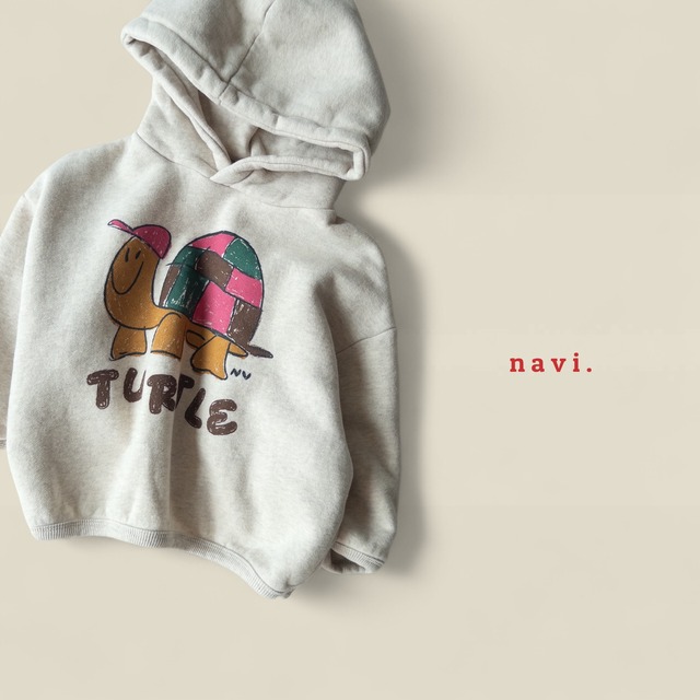 タートルフーディ ※ジュニアsize 【nevi】