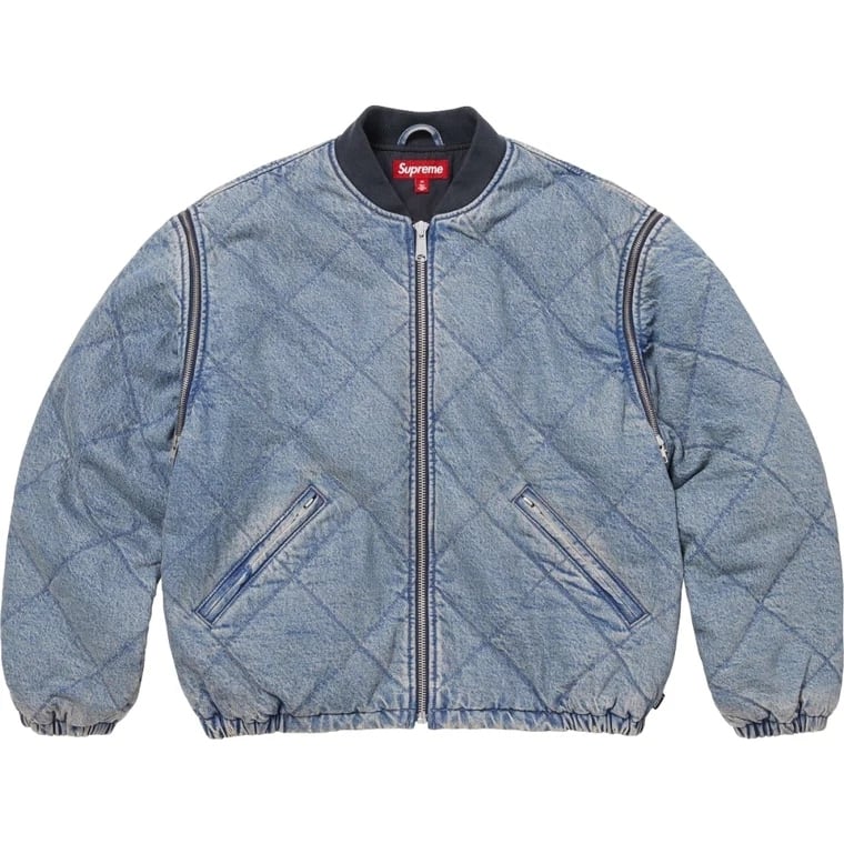 激安 S jacket bomber off zip quilted Supreme ジャケット・アウター Supreme メルカリ - Bomber Quilted Sleeve Zip-Off ジャケット・アウター
