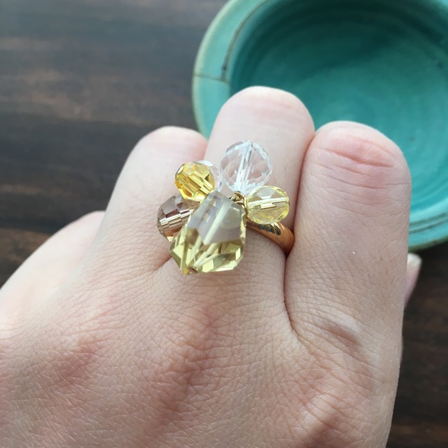 Twinkle bouquet ring レモン
