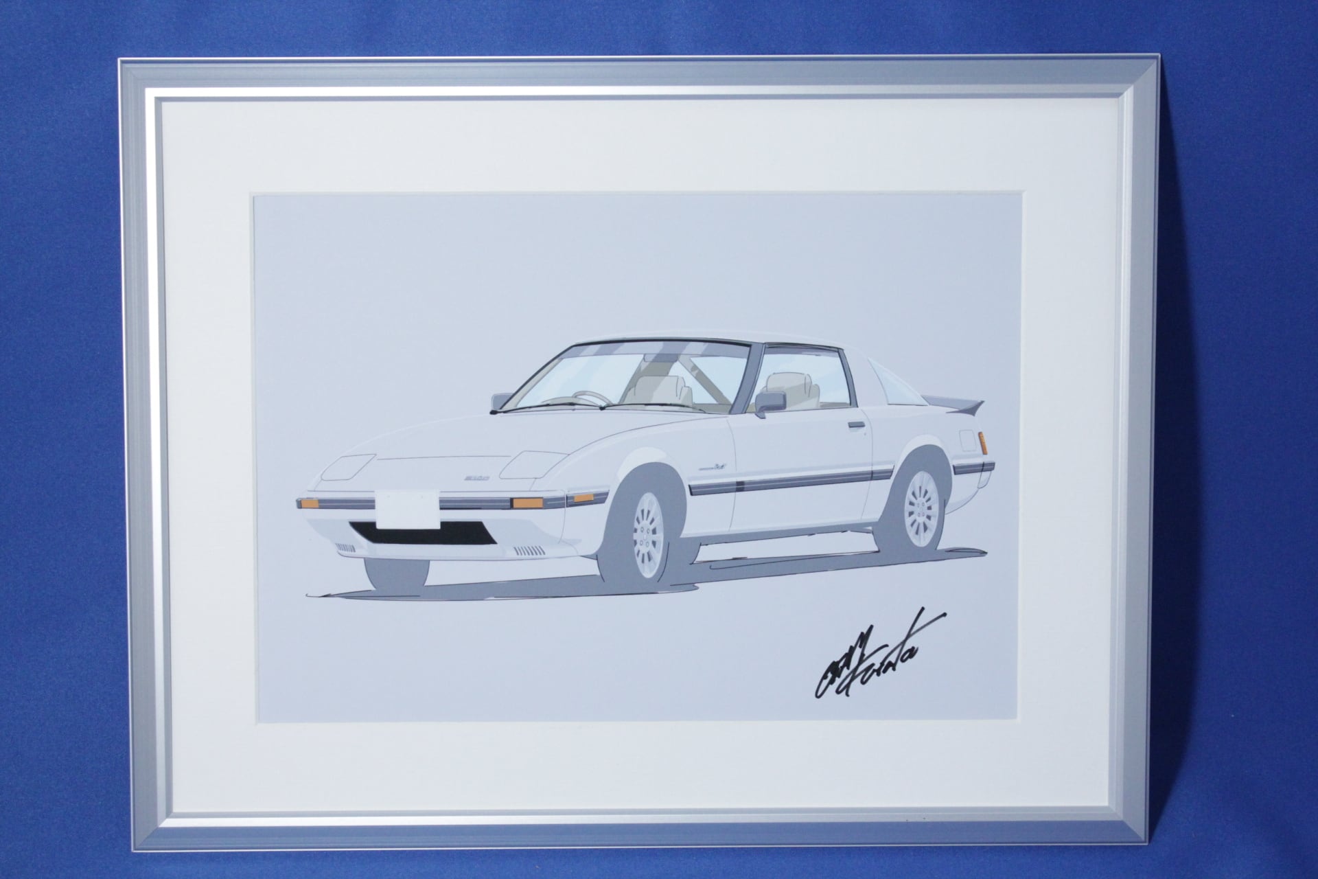 イラスト マツダ サバンナ RX-7 A4サイズ | osamart