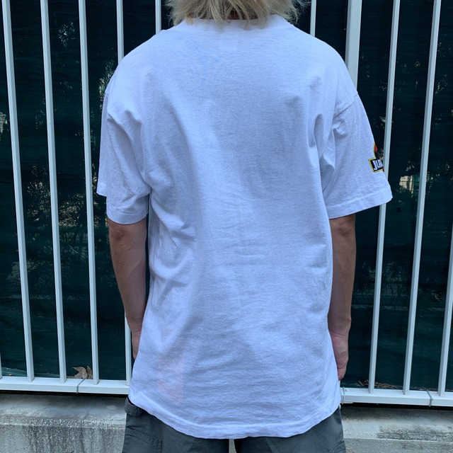 90s USA製　ジュラシックパーク　ムービーTシャツ　白　L 映画　袖プリント