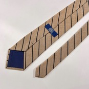 J.PRESS ジェイプレス レジメンタル ネクタイ /ベージュ系/シルク×コットン×ウール