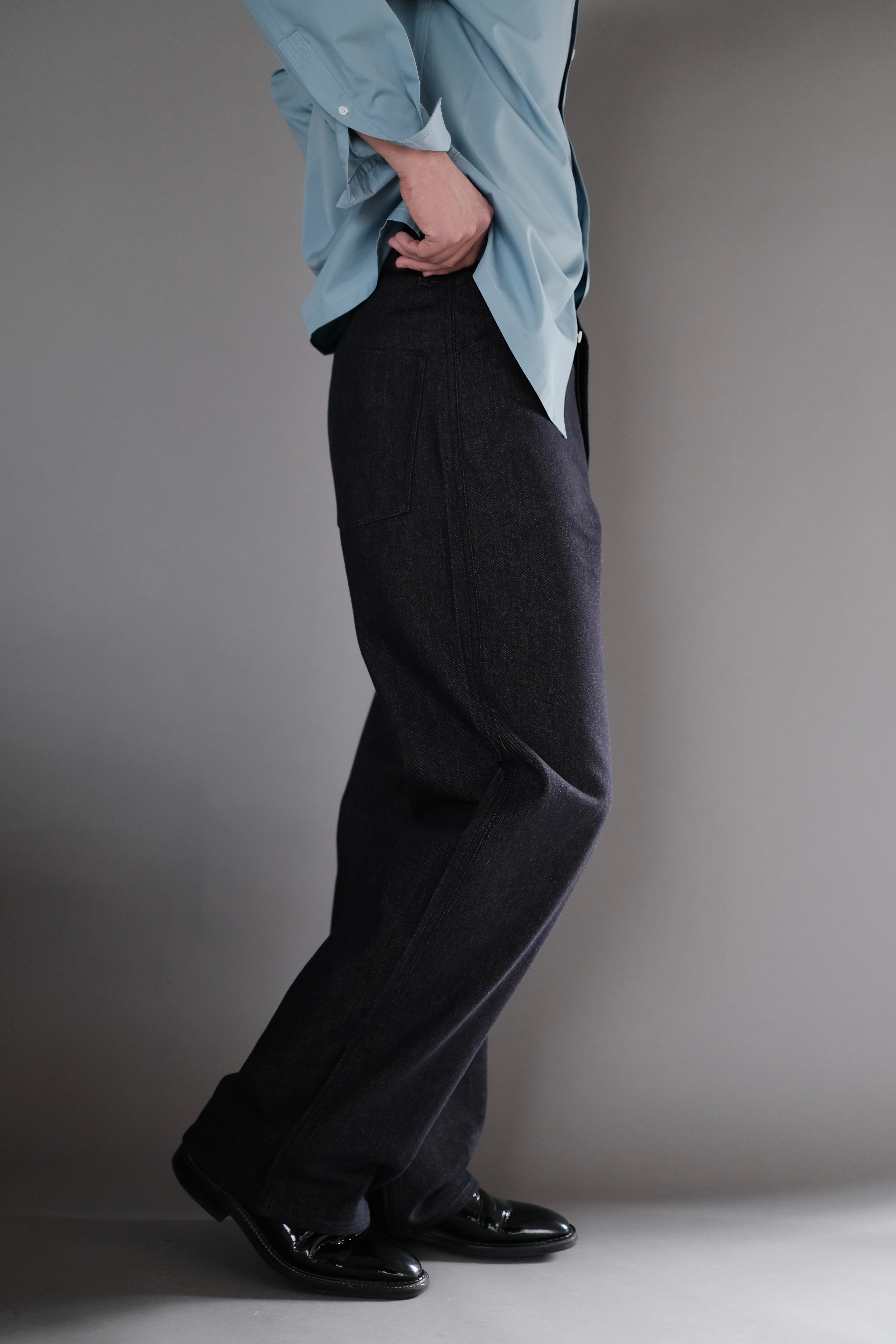 OMAR AFRIDI / 5PKT TROUSERS (CASHMERE & COTTON) | LIVING