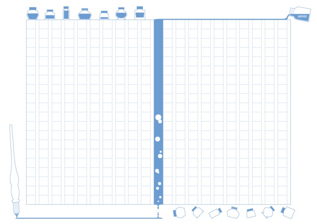 ジャスティス原稿用紙 千葉県応援ver Justicepaper