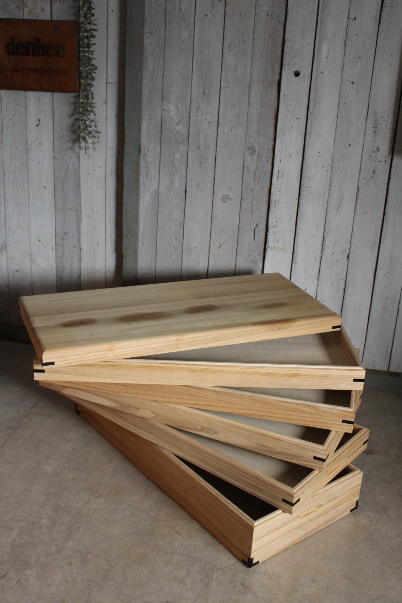 桐の衣装ケース 5段 着物 収納 木箱 | denbee 古道具