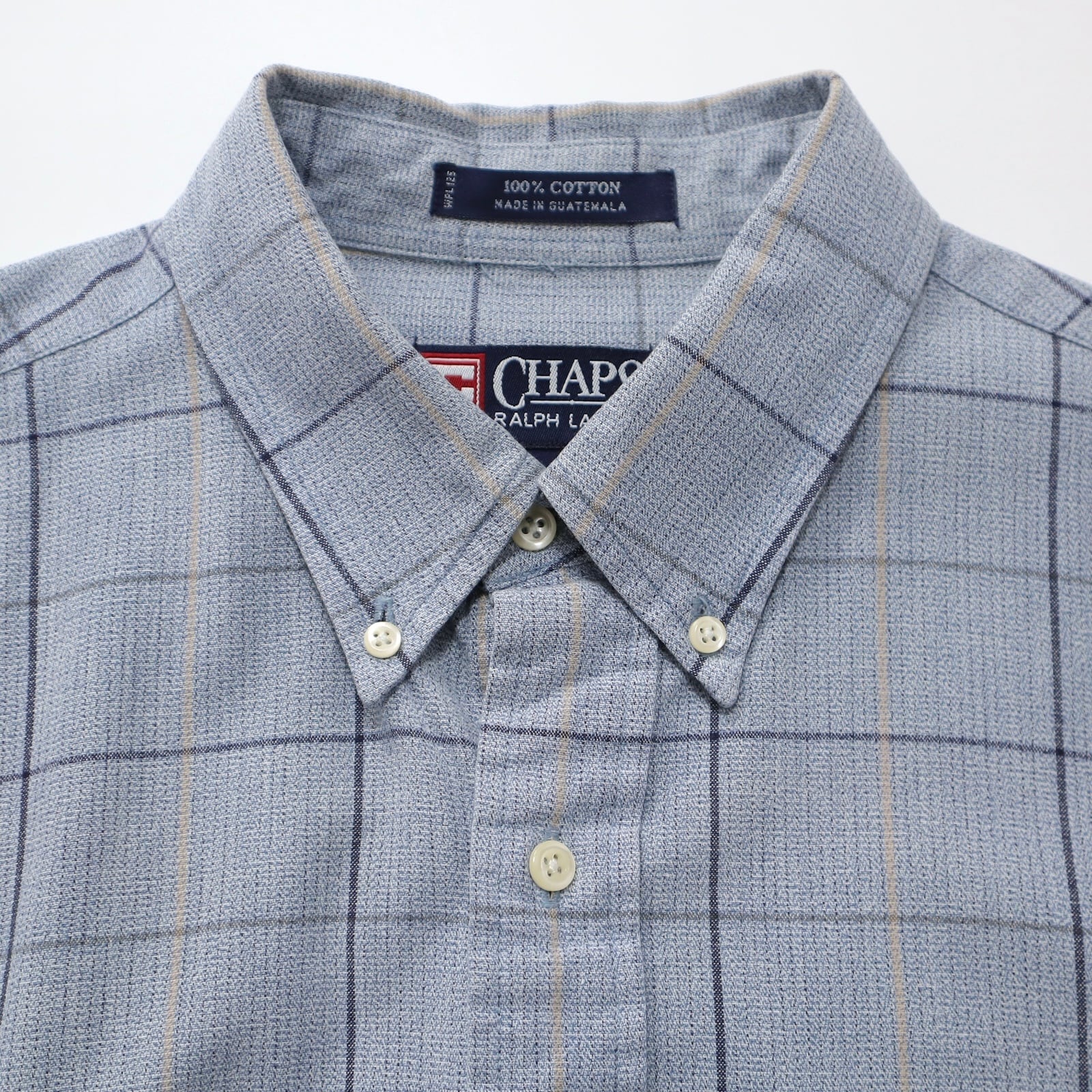 90s CHAPS Ralph Lauren チェックシャツ ボタンダウン長袖シャツ