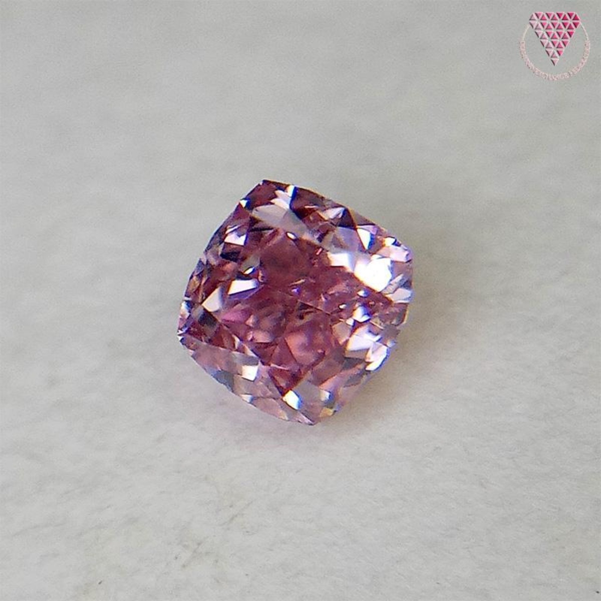 0.134 ct F. Int. Or. 申出 Pink SI2 天然 ピンク ダイヤ 