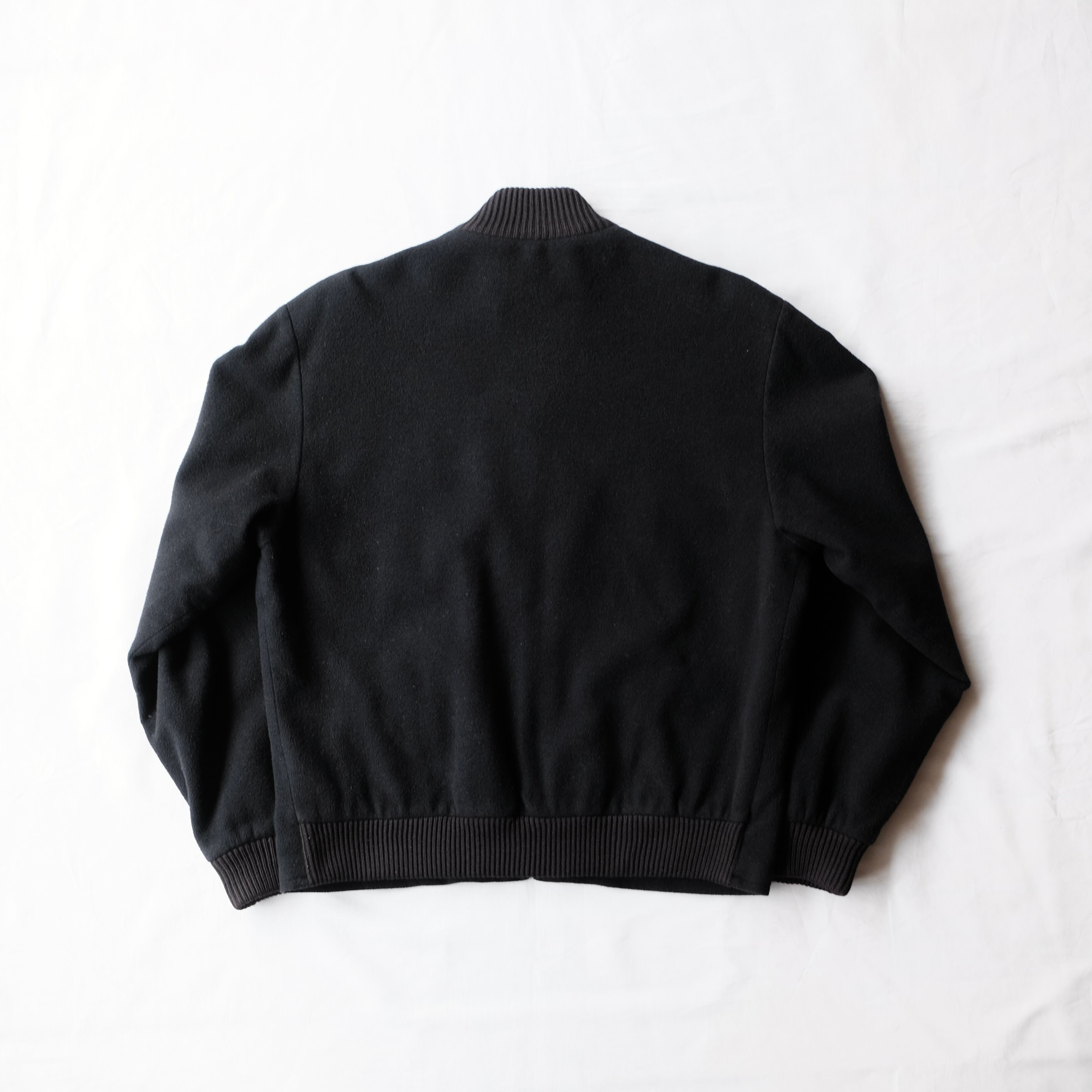 agnes b. HOMME MADE IN FRANCE RIB NECK WOOL BLOUSON | safarionline