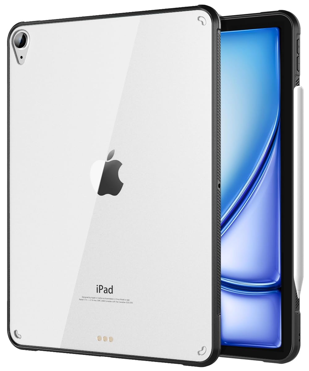 TiMOVO iPad Air 11インチ ケース (M4/M3/M2) iPad Air 第5/4世代 10.9インチ ケース クリア背面カバー