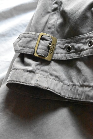 "HUGO BOSS" 1980s Dark blown trench coat