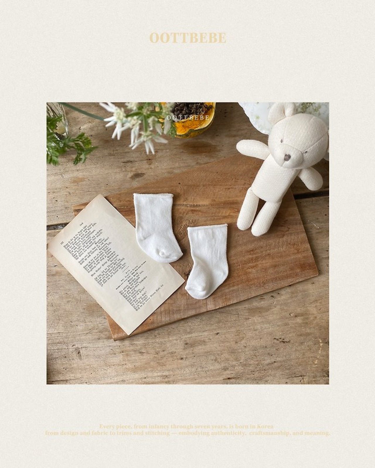 [oottbebe] Newborn Socks / [오뜨베베] 신생아양말