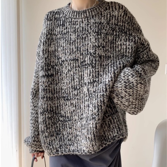 ミックスカラールーズニット(3color)　KT2492