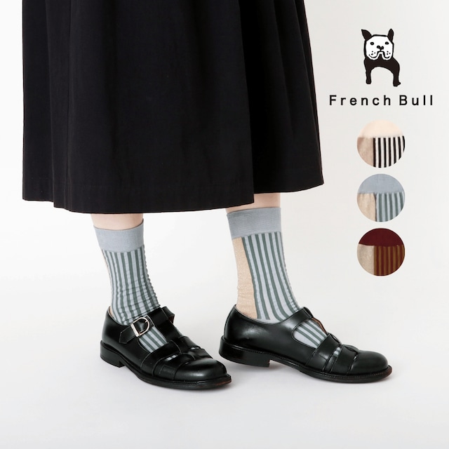 フレンチブル French Bull 靴下 カドーソックス ソックス レディース 秋 冬 通年 オールシーズン ブランド 日本製 国産 ストライプ柄 ラメ糸 おしゃれ かわいい プレゼント ギフト 23-25cm 11-26263 Fr131