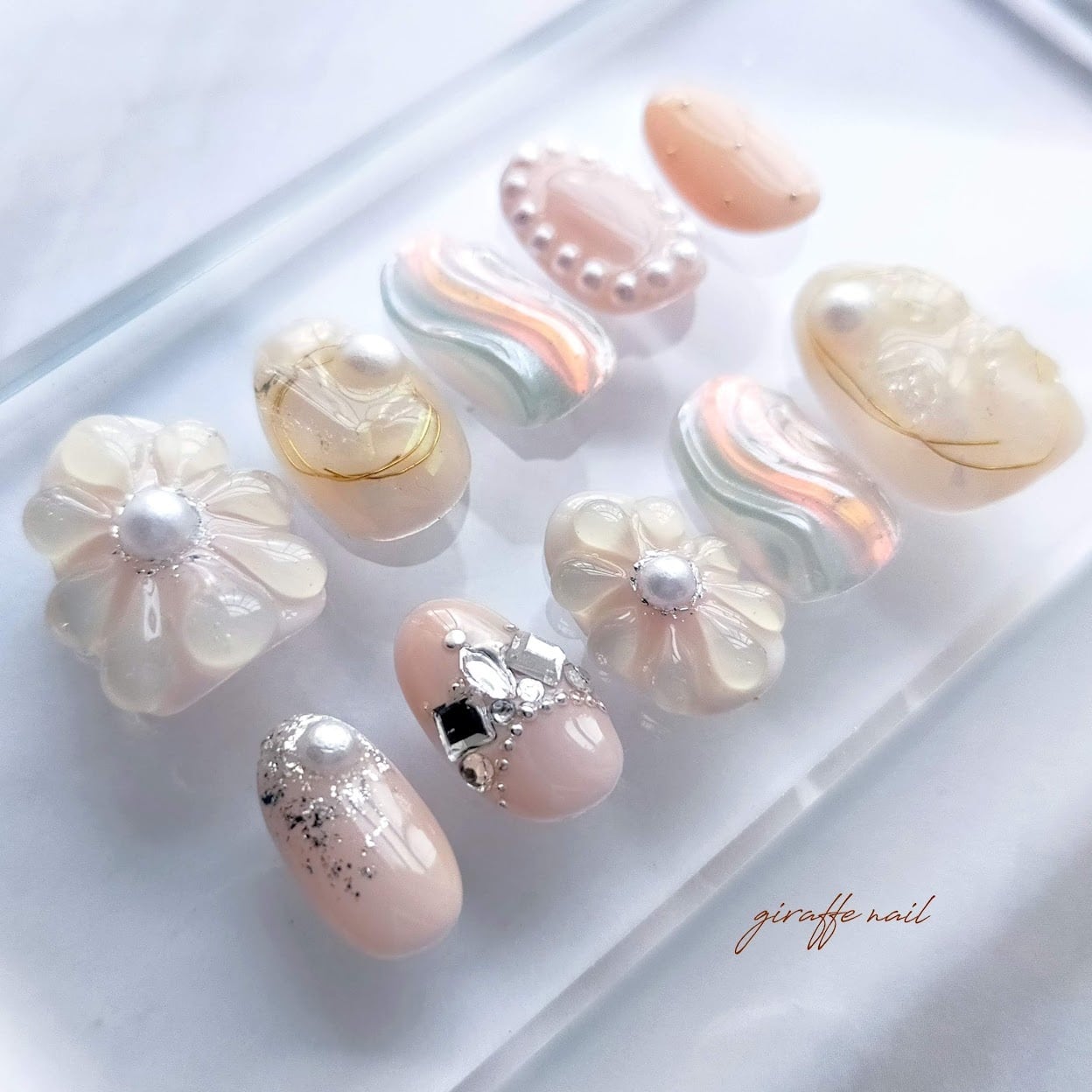 156 ネイルチップ ニュアンスネイル ピンクネイル ホワイトネイル 大人