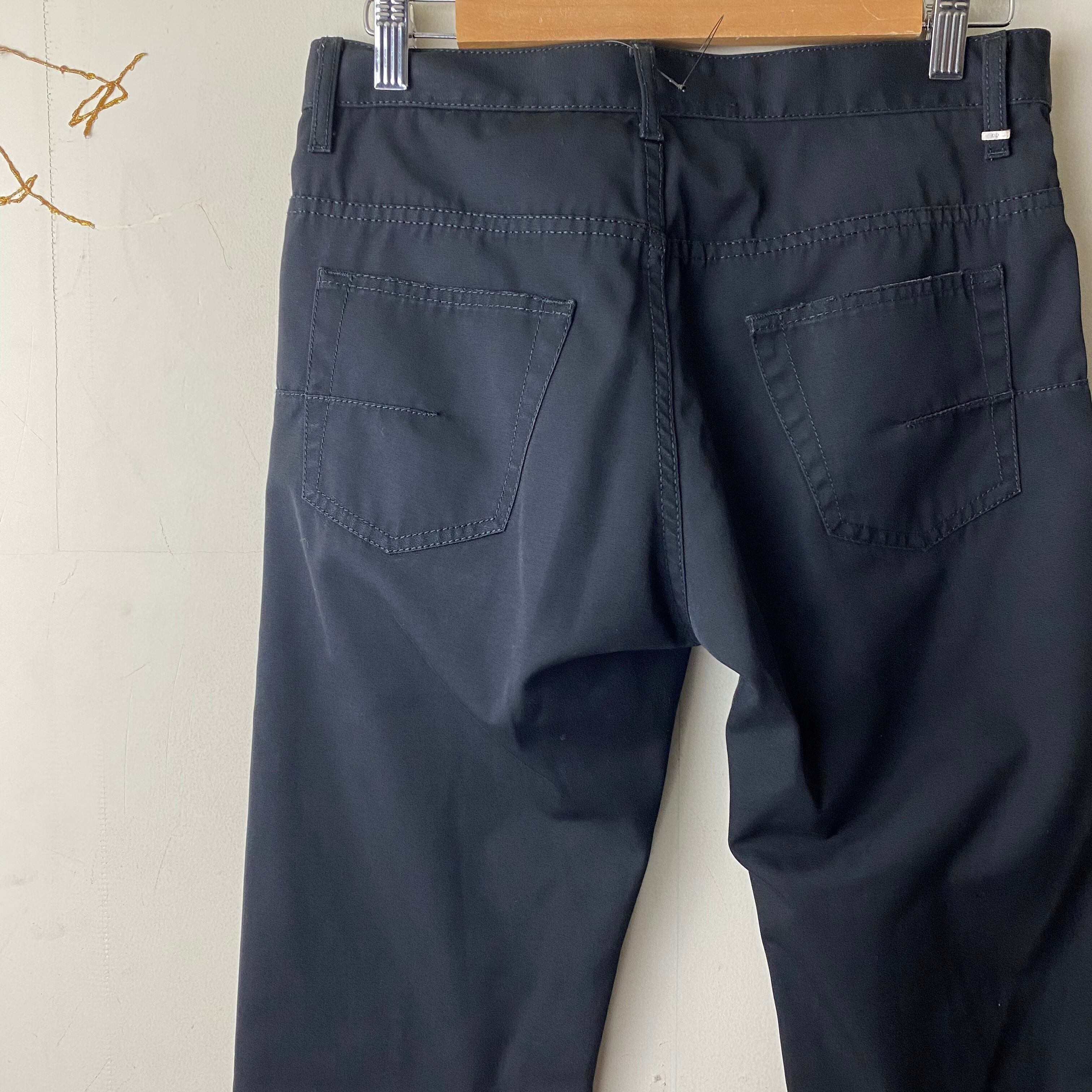 パンツ 04SS Dior Homme straight slacks black 04SS DIOR HOMME black polyester pants | NOIR ONLINE