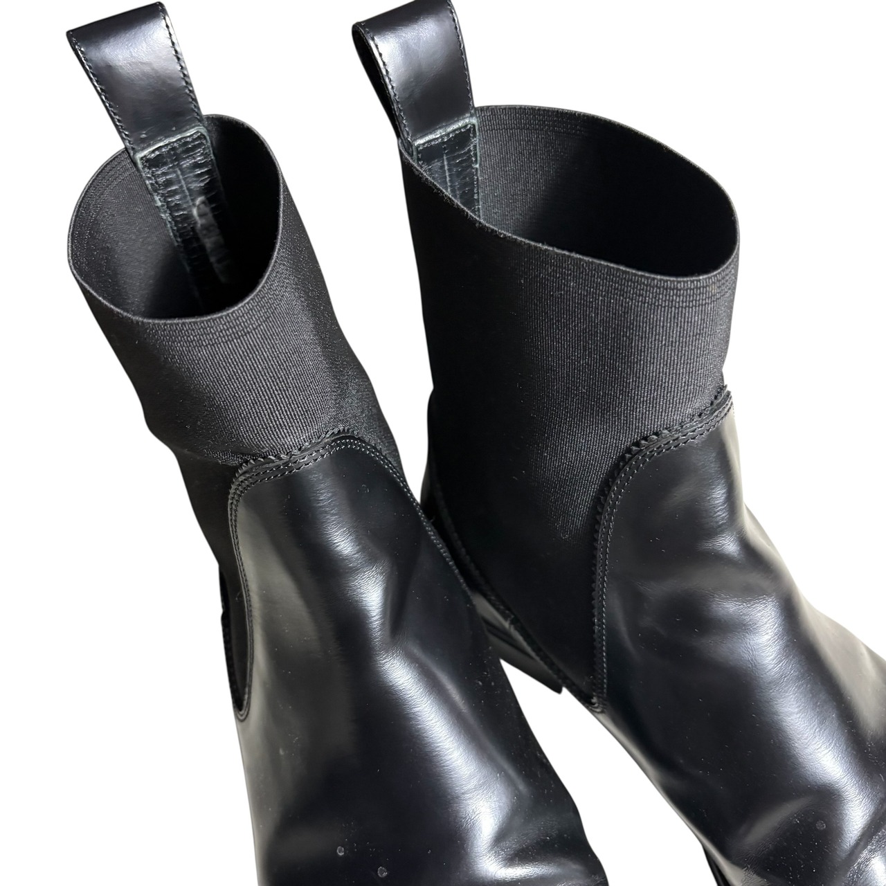 BALLY black leather chelsea boots