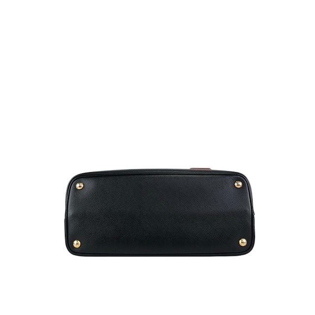 PRADA プラダ ハンドバッグ ブラック トライアングルロゴ レザー vintage ヴィンテージ オールド n54bxv