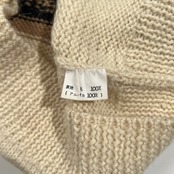 アルパカ100% ペルー製 Esta Loco チロリアン ニット ベスト 前ボタン カーディガン /アイボリー系/ビンテージ