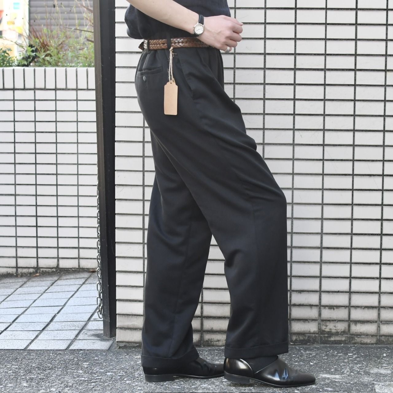 Craft&Barrow 2tuck smooth slacks black