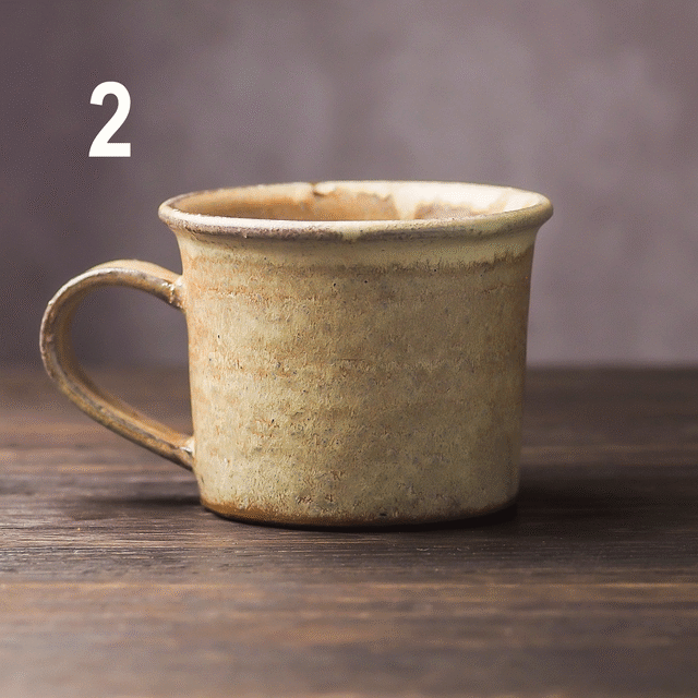 オレンジベージュ コーヒーカップ／安藤美和