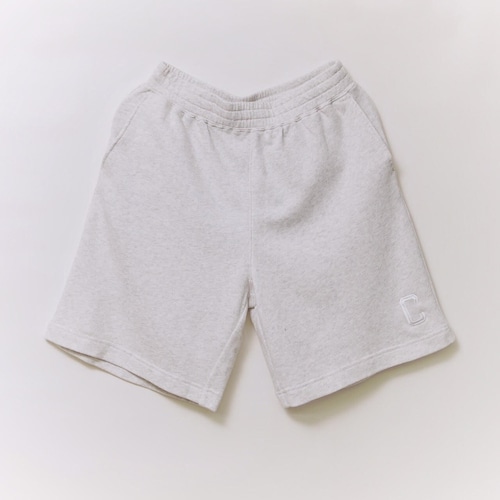 BIG C LOGO SWEAT SHORTS GRAY