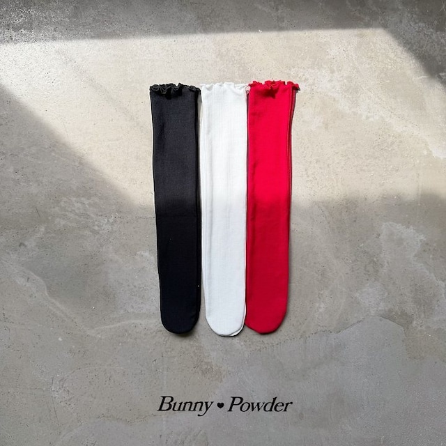 【取寄】bunny powder｜lovely knee socks｜ラブリーニーソックス｜FREE｜kids&jr｜26 autumn