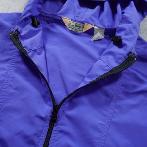 90s L.L.Bean Nylon Anorak "made in USA" purple L 古着