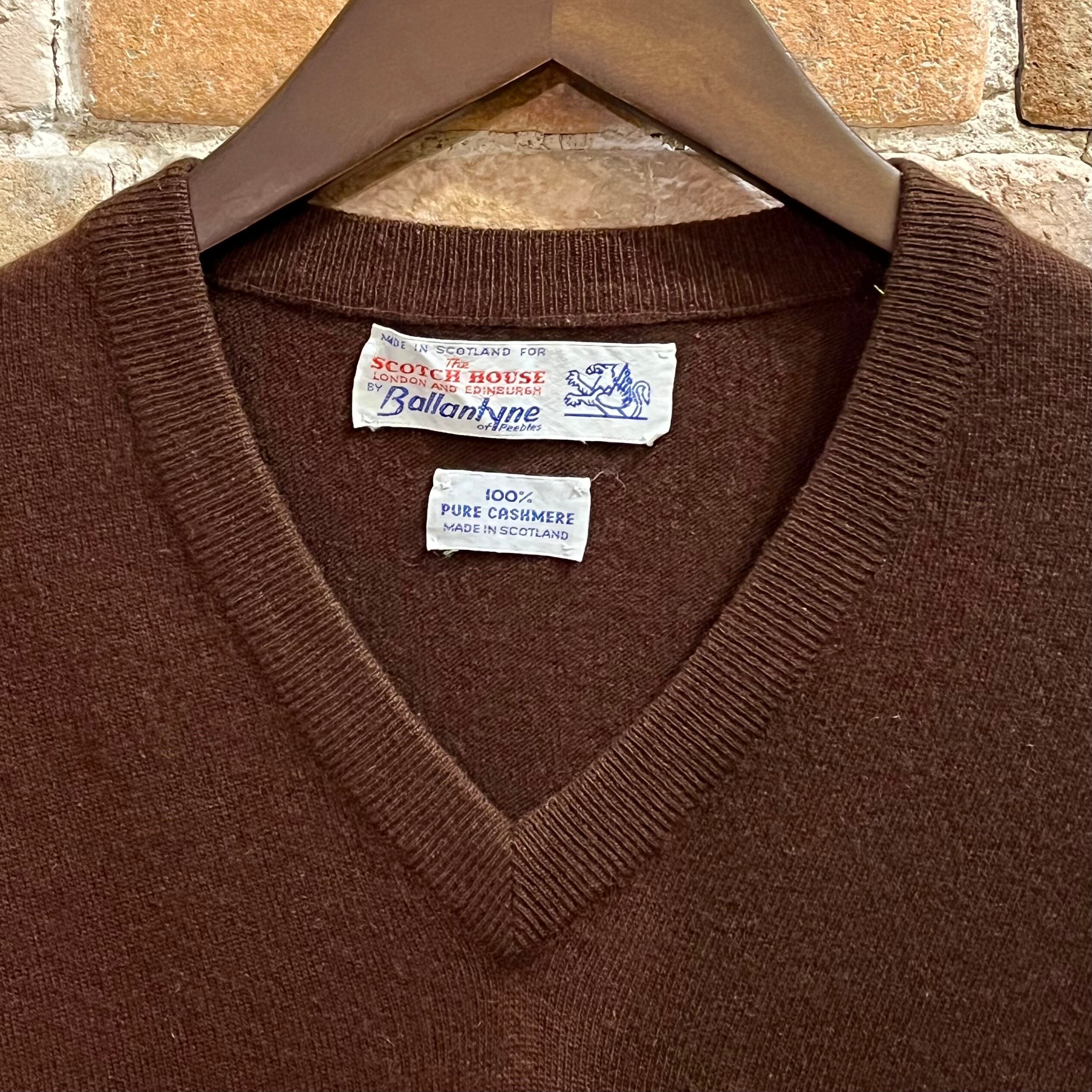 ballantyne “ladies cashmere knit” size about36 スコットランド製  