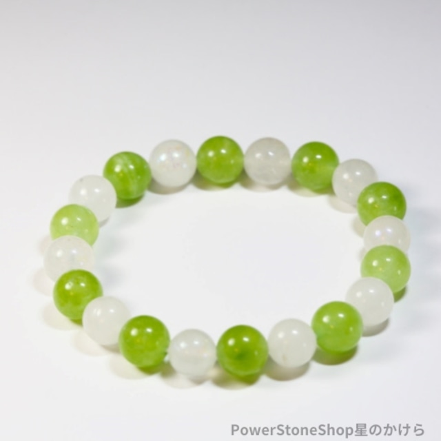 ペリドットとムーンストーンのブレスレット(292)