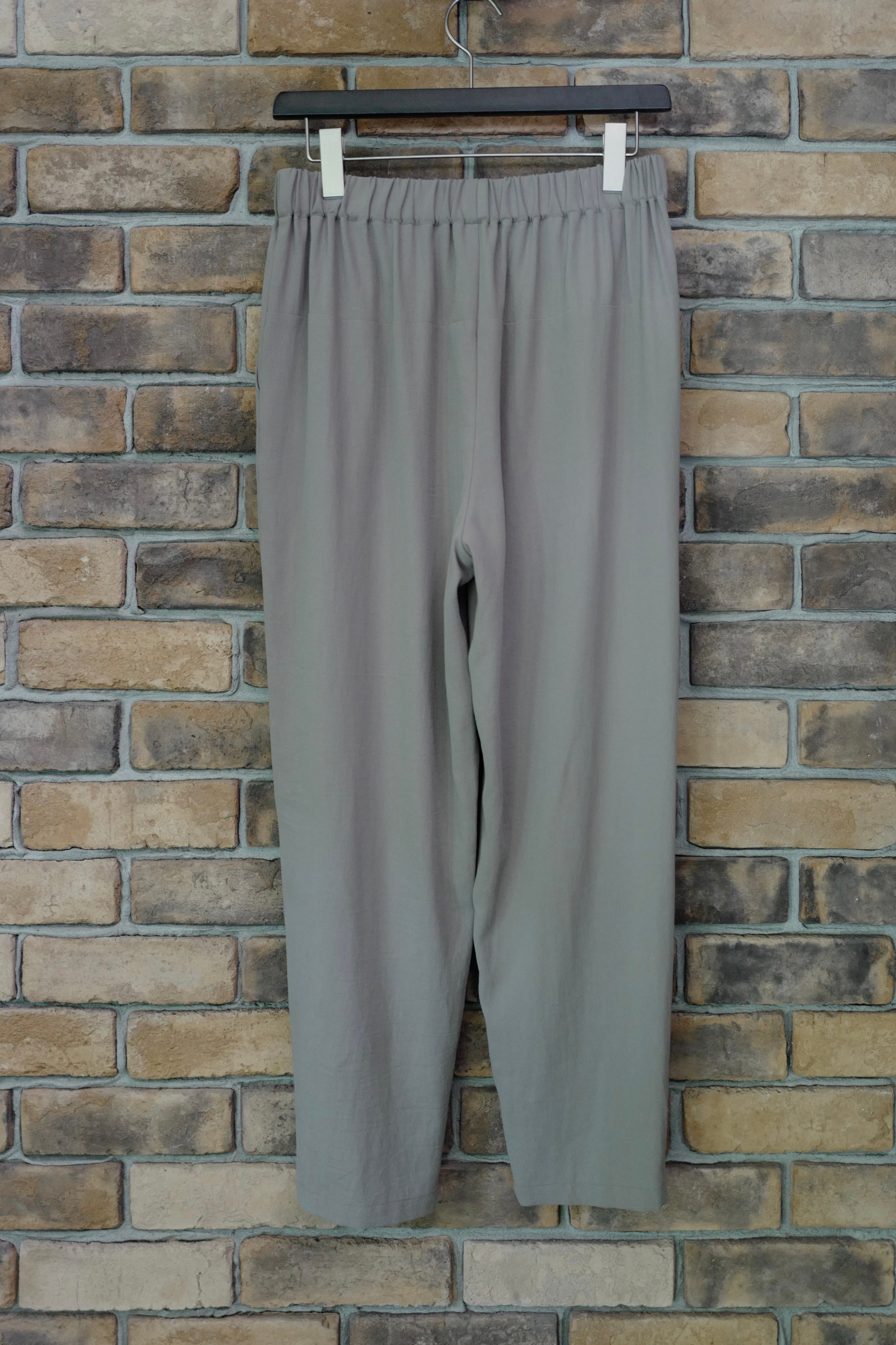 evam eva ｜cotton tuck pants (gray, black) | robin ASO
