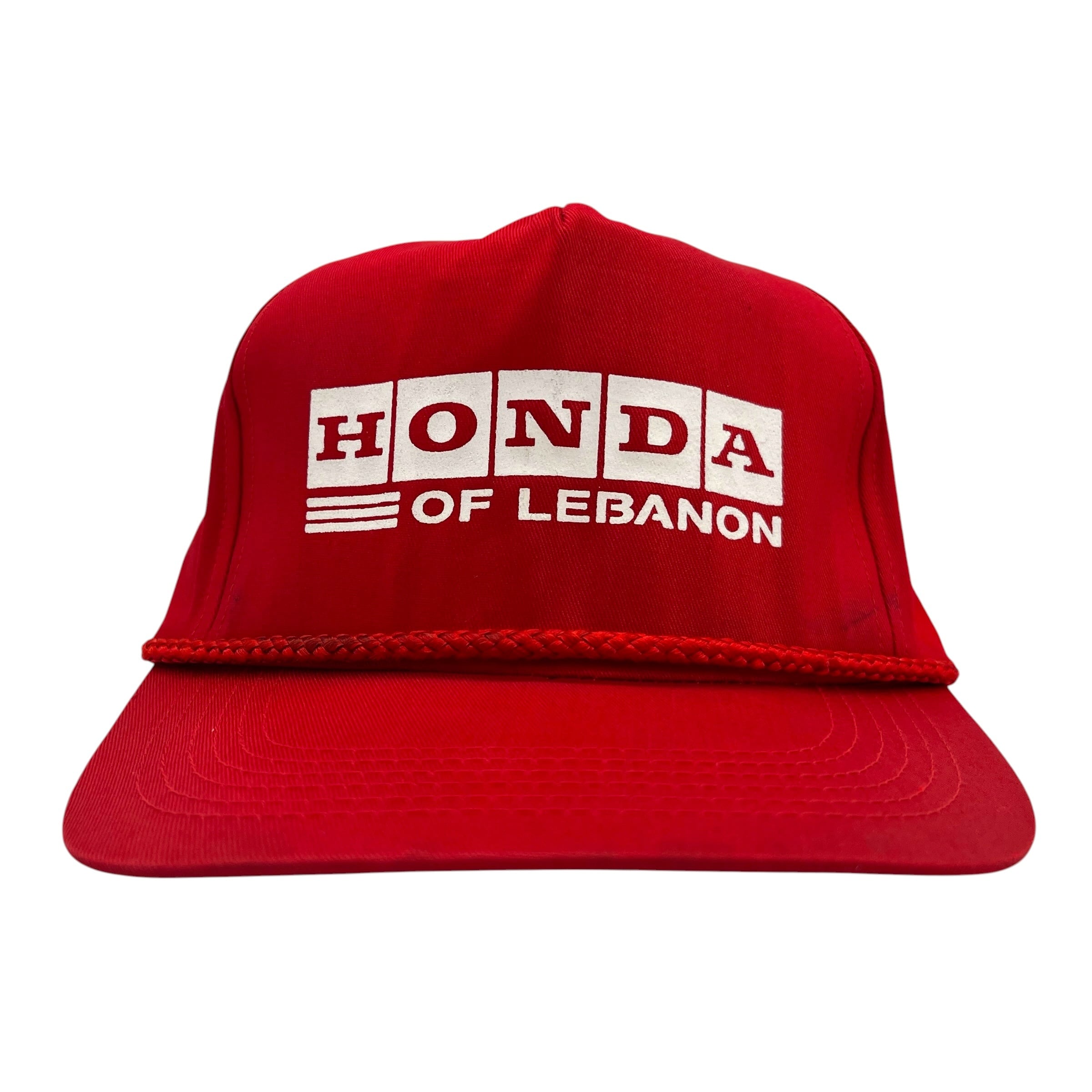 激レアHONDA ホンダ キャップ ヴィンテージ　企業 キャップ/帽子】90s HONDA OF LEBANON（ホンダ）ディーラー ビンテージ